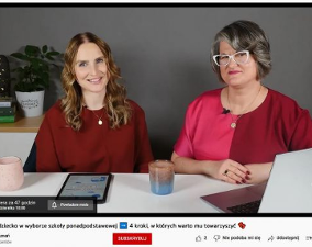 "Jak wspierać dziecko w wyborze szkoły ponadpodstawowej"- zapraszamy na premierę filmu!
