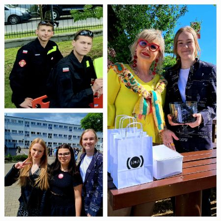 Piknik Zawodowy w Zespole Szkół Mechanicznych w Poznaniu Kolaż zdjęć z wydarzenia