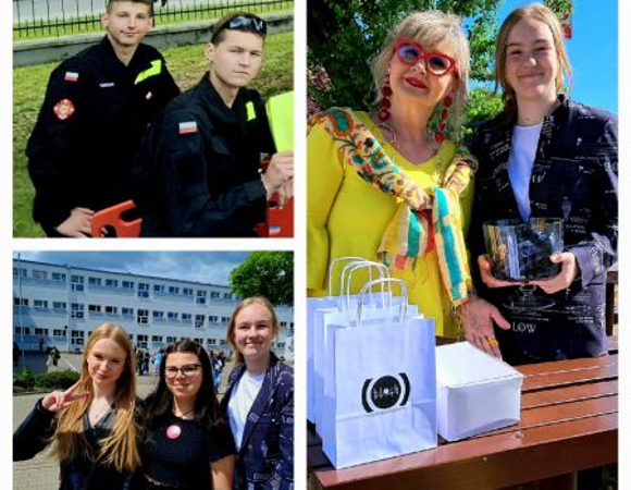 Piknik Zawodowy w Zespole Szkół Mechanicznych w Poznaniu Kolaż zdjęć z wydarzenia